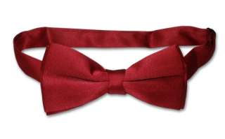   Solid Cranberry DARK RED Color Mens Bow Tie for Tuxedo or Suit  