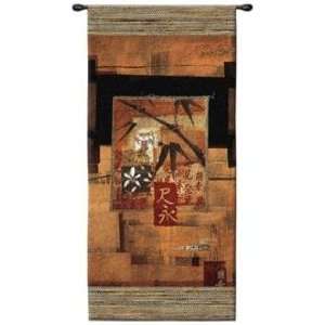   Bamboo Inspirations II Hanging 52 High Wall Tapestry
