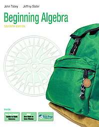 Beginning Algebra by John Tobey and Jeffrey Slater (2008, Other, Mixed 