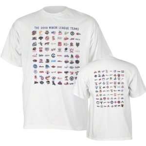 2000 Minor League Logo White T Shirt