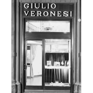  Shop Window of One of Giulio Veronesis Jewelry Stores in 