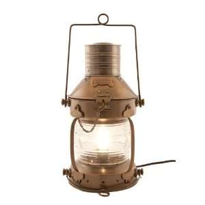 Electric Lanterns   Top Antique Brass Anchor Lamp   15.5 