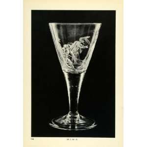 1939 Print Antique Etched Goblet Jacques Calllot Balli Sfessania Frans 