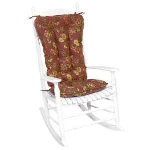 com Jumbo Rocking Chair Cushion Set Farrell Floral Fabric in Antique 