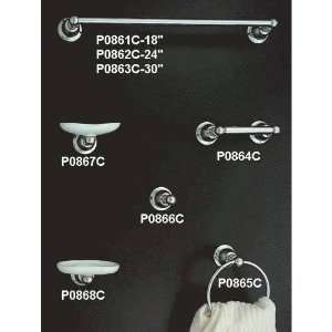  Sign of the Crab P0868C Chrome Rio Grande T/B and Glass Holder 