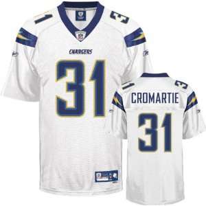Antonio Cromartie #31 San Diego Chargers Replica NFL Jersey White Size 