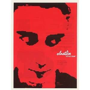  1995 Elastica Stutter Geffen Records Print Ad (Music 