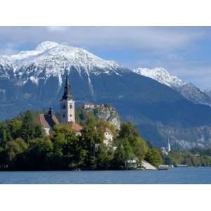  Bled Castle and Julian Alps, Lake Bled, Bled Island 