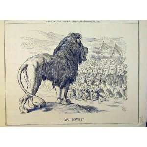  Lion War Army Soldiers 1885 Politics Canada Australia 