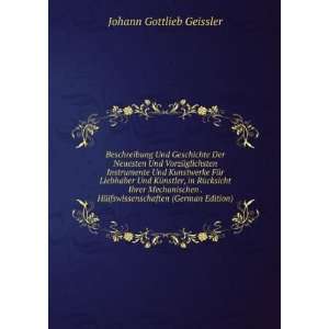   (German Edition) Johann Gottlieb Geissler Books