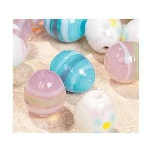    6   Easter Egg Mix Lampwork Glass Beads Arts, Crafts & Sewing