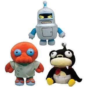  Futurama Plush Figure Series 1 Set Of 3 Toys & Games