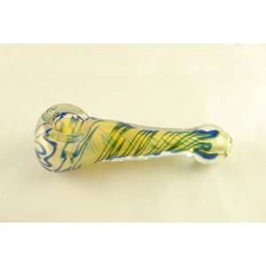   Blueen Funnel Tobacco Glass Pipe w/ Free Glass Screen 