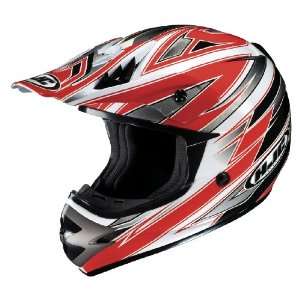  HJC AC X3 Option MC 1 Motocross Helmet White/Red/Silver 