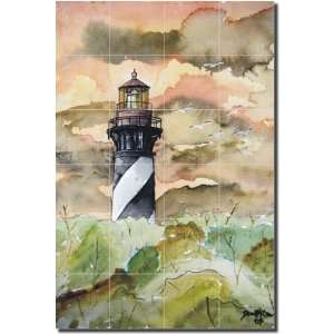  St. Augustine Lighthouse by Derek McCrea   Ceramic Tile 