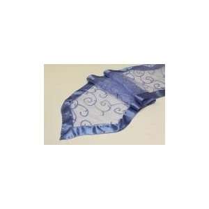  Wholesale wedding Embroidery Runner   Cornflower/Saphire 