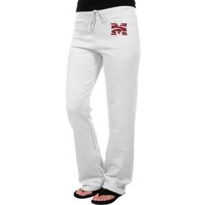   Maroon Tigers Ladies White Logo Applique Sweatpant