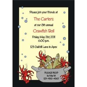  Crawfish Boil Party Invitations Toys & Games