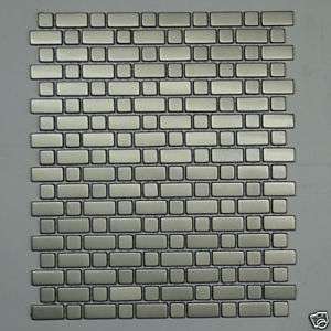 Stainless Steel Metal Tile Mosaic backsplash wall 4m40  