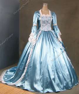 Marie Antoinette Gothic Victorian Gown Wedding Dress 150 M  