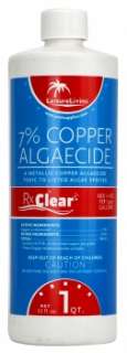 Rx Clear 7% Copper Swimming Pool Super Algaecide 1 Quart  