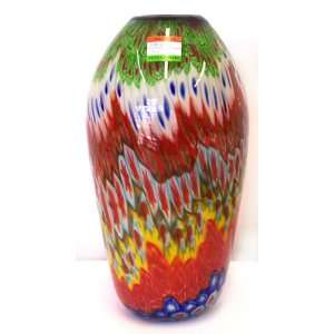  Murano Art Glass Vase Millefiori A29