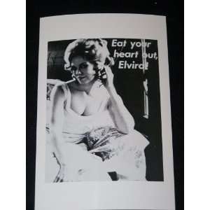  Dark Shadows Fan Club Postcard Eat your Heart Out Elvira 