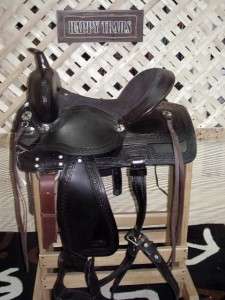 15 Tough 1 All Around Trail Show Western Saddle Horse Tack Black 