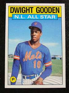 1986 Topps Dwight Gooden N.L. All Star #709   NY Mets  