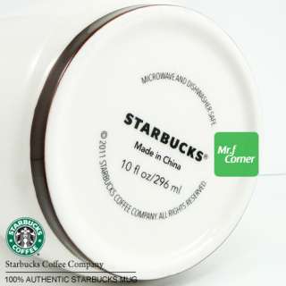 star360 10oz starbucks VIA brown ceramic spoon travel cup mug 2011 NEW 