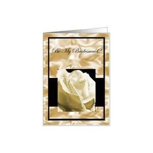  Be My Bridesmaid? Satin & Roses Card Health & Personal 