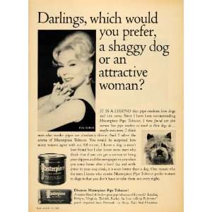  1965 Ad Masterpiece Pipe Tobacco Products Eva Gabor Dog 