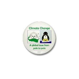 Climate Change Cute Mini Button by  Patio, Lawn 