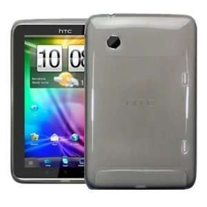  Modern Tech Smoke Grey Gel Skin Case Cover for HTC Flyer 