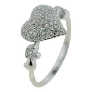   White Gold Diamond Ring Diamond quality AA (I1 I2 clarity, G I color