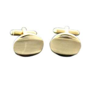  Gold Oval Cufflinks 