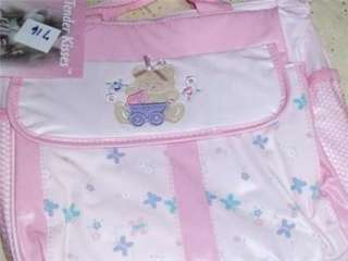 Cute Tender Kisses Baby Bag Bottle Diaper Tote Pink  