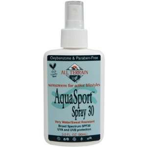 All Terrain Company   AquaSport Performance Sunscreen Spray SPF 30   3 