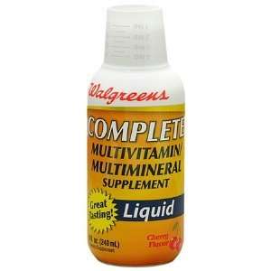  Complete Multivitamin Multimineral Supplement Liquid, Cherry 