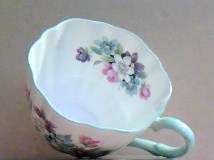 Clare Cup & Saucer English Bone China Spring Flowers  