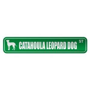   CATAHOULA LEOPARD DOG ST  STREET SIGN DOG