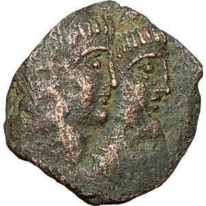 Kig RABBEL II Queen GAMILATH Aramaic Rare Ancient GREEK NABATAEA Coin 