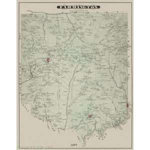  FARMINGTON TOWNSHIP PA LANDOWNER MAP MAKER UNKNOWN 1877 