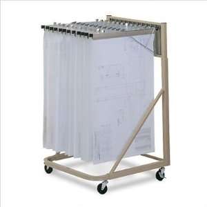  Mayline 932x Vertical Plan Files Rolling Stand with 