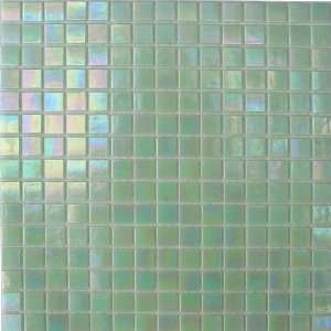   Opalescent Mosaic Green Glass Tile (10 Sq. Ft./Case)