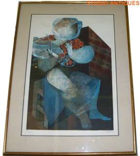 SUNOL ALVAR Limited Edition Lithograph PERSONNAGE ASSIS  
