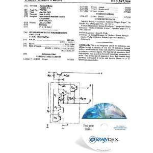  NEW Patent CD for INTEGRATED CIRCUIT FOR REFERENCE 