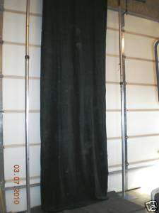 20 ft. h Black Velour Stage Drape Panel Drapery Curtain  