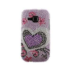 Diamond Design Phone Case Cover Purple Love For Samsung Galaxy Indulge