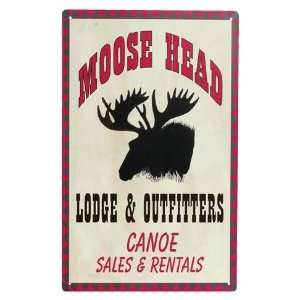  Moosehead Lodge Tin Sign